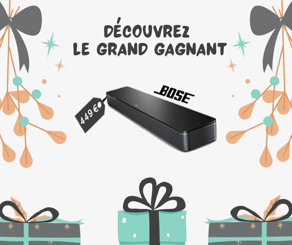 QUI A REMPORTE LE TIRAGE AU SORT DE LA BARRE SOUNDBAR 300?